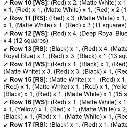 Scottish Tartan Blanket C2C CROCHET PATTERN Red Checkered Afghan