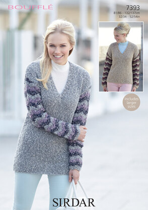 Tunic and Sweater in Sirdar Bouffle - 7393 - Downloadable PDF