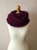 Purple Ribbed Infinity Scarf