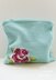 Cotton Pink Rose Bloom Clutch (11" x 11") (tunisian007)