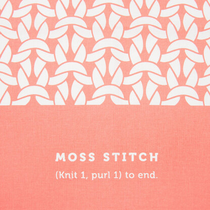 Debbie Bliss Moss Stitch Tea Towel