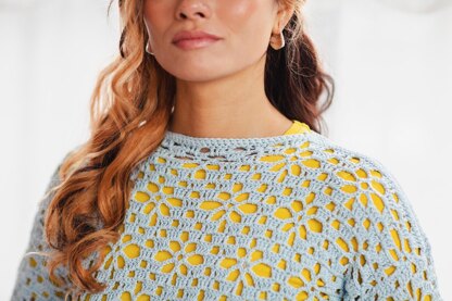 Floral open work Jumper