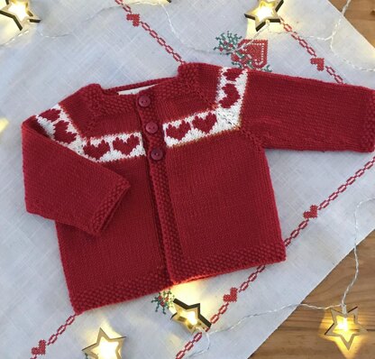 Eva Folk Heart Cardigan