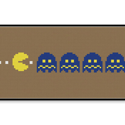 Pac Man Ghost - PDF Cross Stitch Pattern