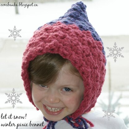 Let it Snow! Winter Pixie Bonnet