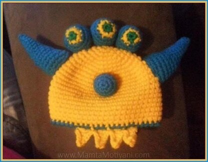 Crochet 3 Eyed Alien Hat Pattern A Cute Ogre Monster