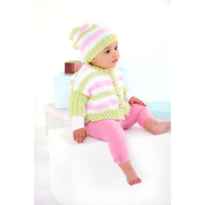 Top, Jacket & Hat in King Cole Cherished DK - 5921 - Leaflet - knitting pattern