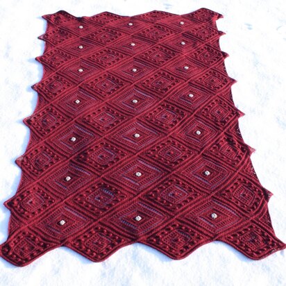 Cable and Lace Shawl and Afghan