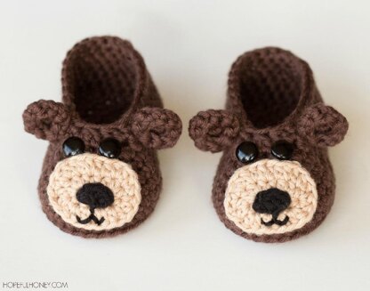 Teddy Bear Baby Booties