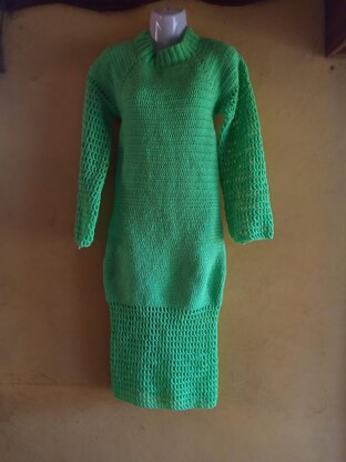 Green Goblin Crochet Dress