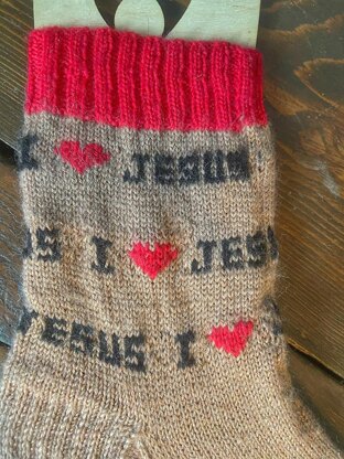 I Love Jesus Socks