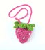 Mini Strawberry Charm Bag