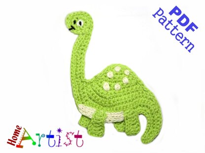 Brontosaurus Dino Applique