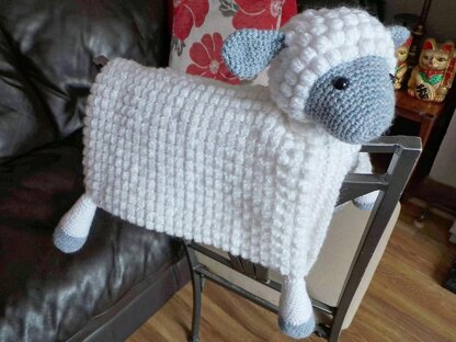 3 in 1 Farm Sheep Folding Baby Blanket