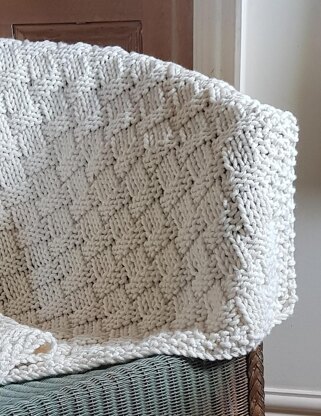 Chunky Basket Stitch Baby Blanket