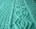 Mint Cables Baby Blanket