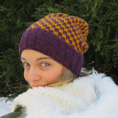 Spiral Staircase Hat - knitting pattern