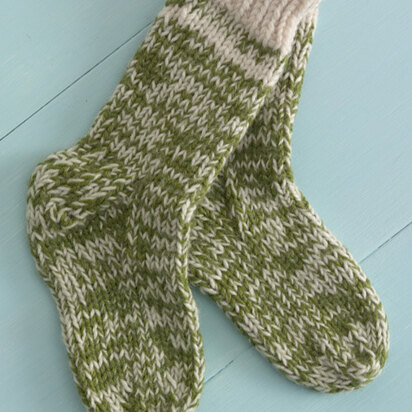 Starboard Socks in Lion Brand Wool-Ease - 90503AD