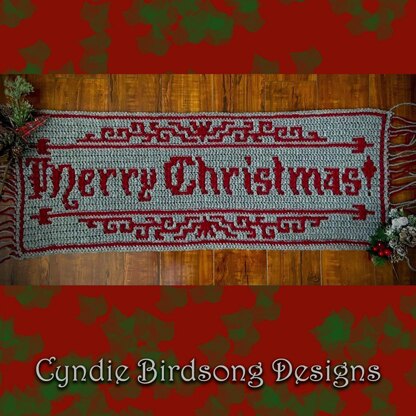 Old Timey Merry Christmas Banner