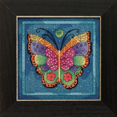 Mill Hill Flying Colors - Butterfly Capri - 5.75in x 5.75in