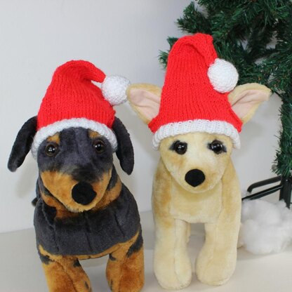 Puppy store santa hat