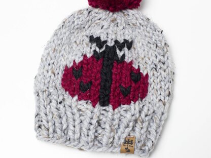 Ladybug Pompom Winter Hat