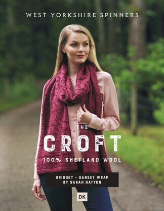 Bridget Wrap in West Yorkshire Spinners The Croft DK - DBP0051 - Downloadable PDF