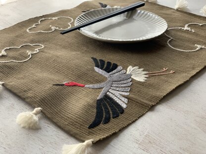 WLT - Sarus Crane Placemat by Ria Paramita