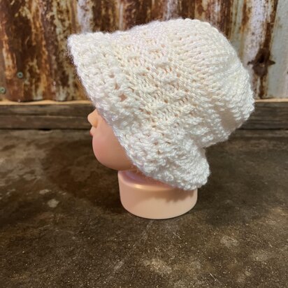 Floppy Brim Baby Hat -- a loom knit pattern