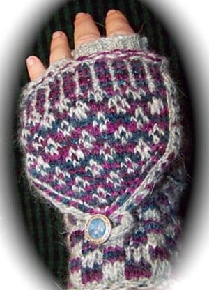 Bunny Mittens - Fair Isle