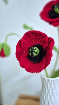 Poppy flower bouquet