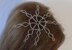 Wire Crocheted Snowflake with Beads