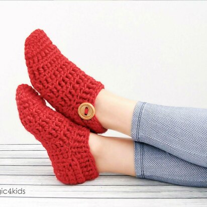 High-Top Kids Crochet Slippers Pattern – Crochet