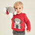 Sirdar 5371 Baby Sweater with Dog Motif PDF