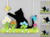 Little chubby cat - hanging decoration for doors & walls