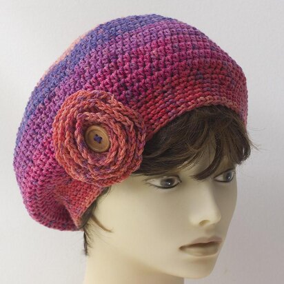 Caron Cupcakes Flower Beret