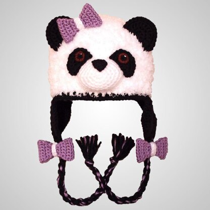 Furry Panda Bear Hat