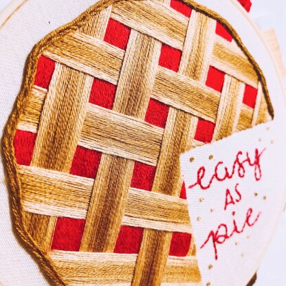 Easy as Pie - Thanksgiving Pie Embroidery Pattern
