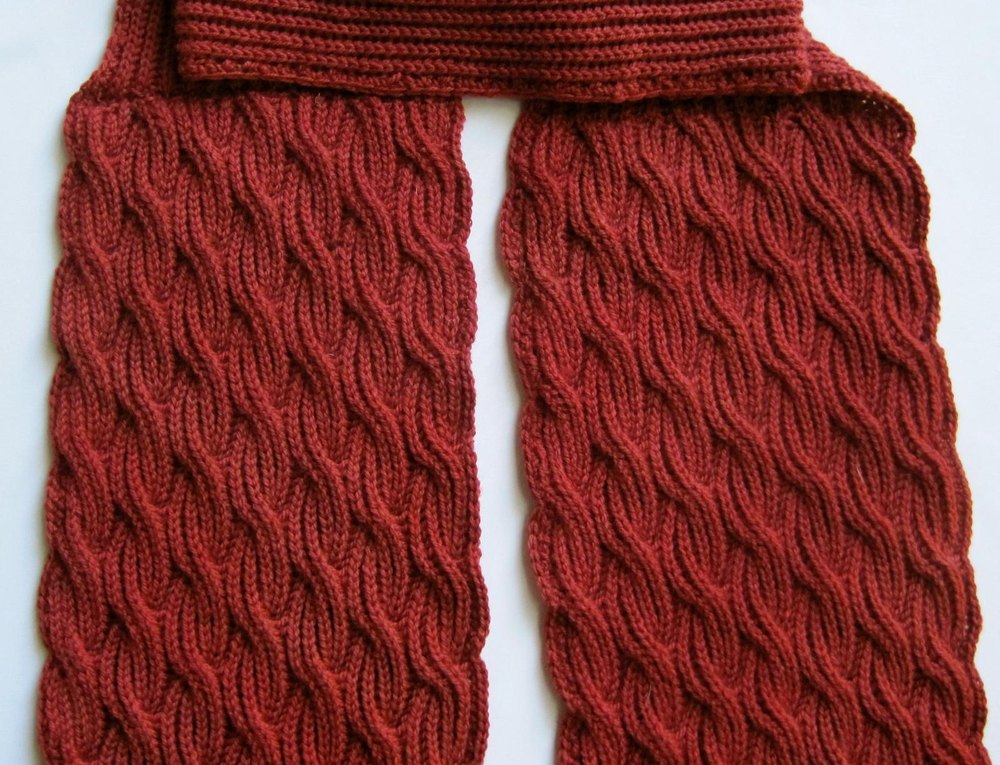 Узоры вязание шарфов