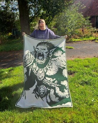 Ogre Onslaught | Fantasy Monster Mosaic Blanket