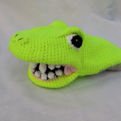 Rexy, the Tyrannosaurus rex, hand puppet