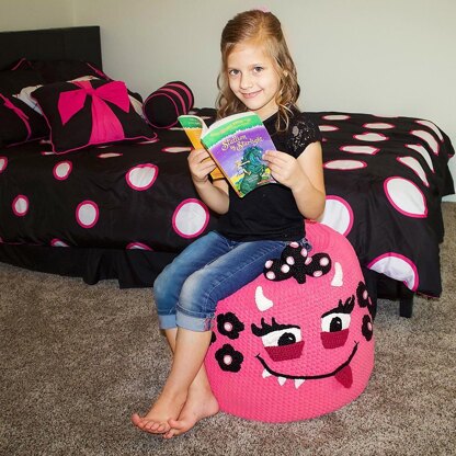 Monster Pouf (Pouffe) Crochet Pattern