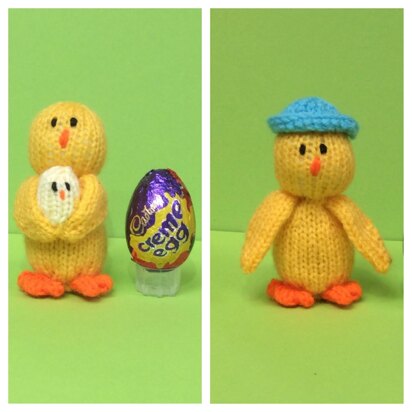 Easter Chick Cream Egg Choc Cover
