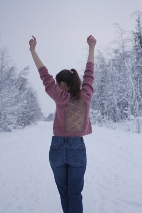 Women sweater with lace