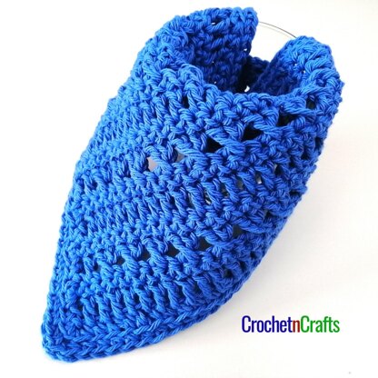 Double Crochet and Cross Stitch Washcloth