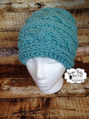 Slouchy Cabled Hat