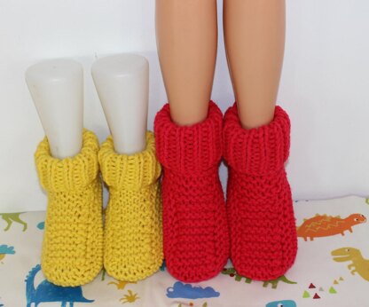 Ladies Super Chunky Slipper Boots Circular