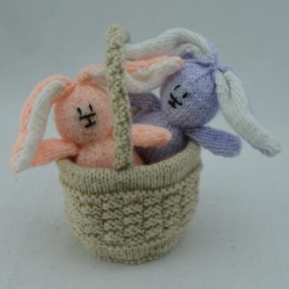 Rabbits in a Basket - knitting pattern