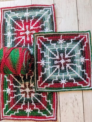 Soft Holly Mosaic Square