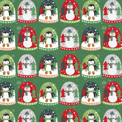 P&B Textiles Christmas Miniatures - Green - PBCHMI4458G